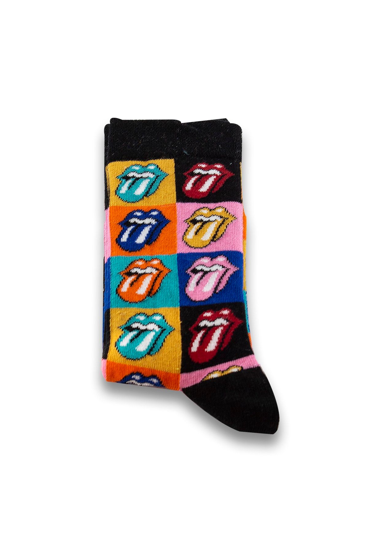 Socksarmy Unisex Rolling Stones Desenli Renkli Çorap