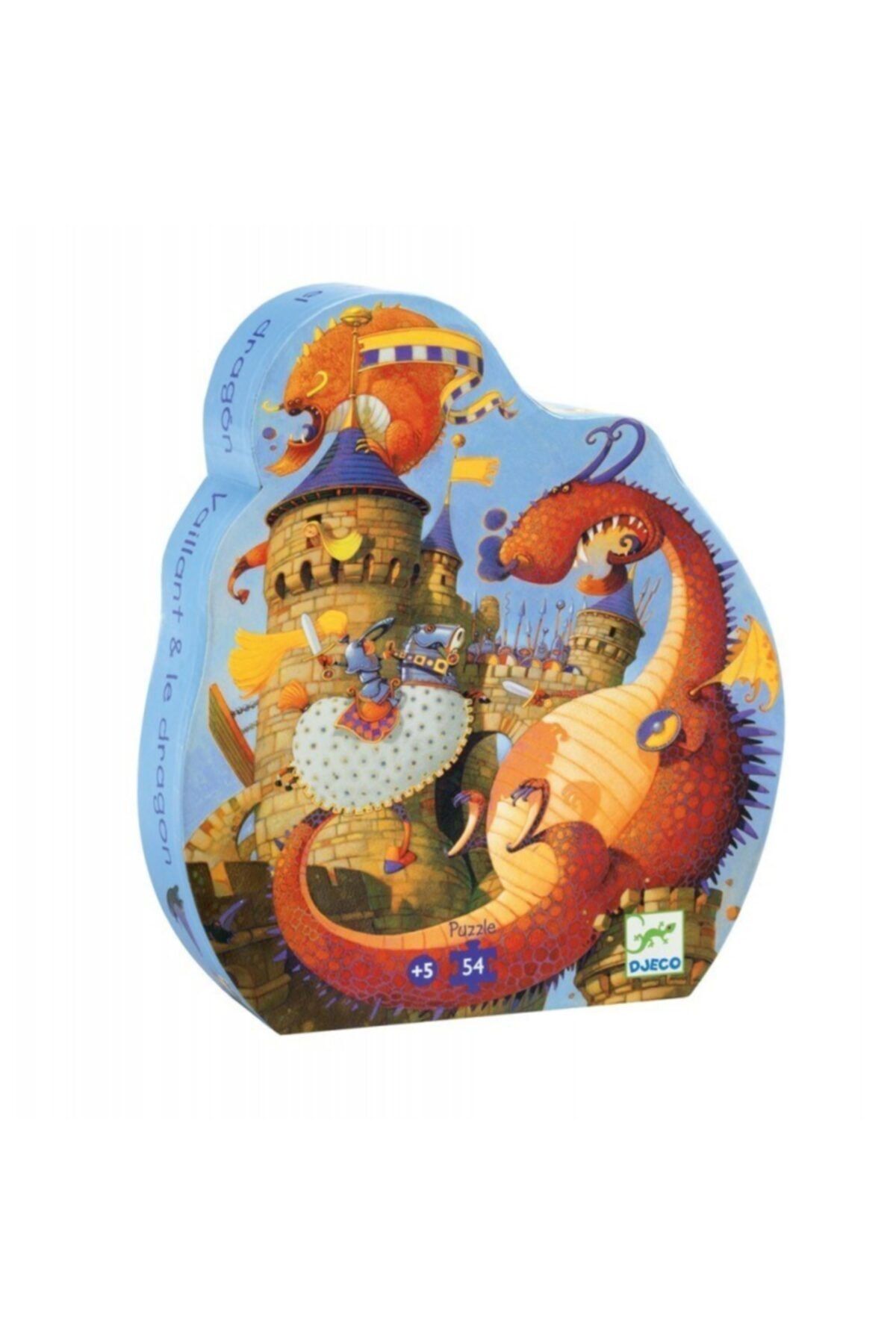 djeco Dekoratif Puzzle 54 Parça/vaillant And The Dragon
