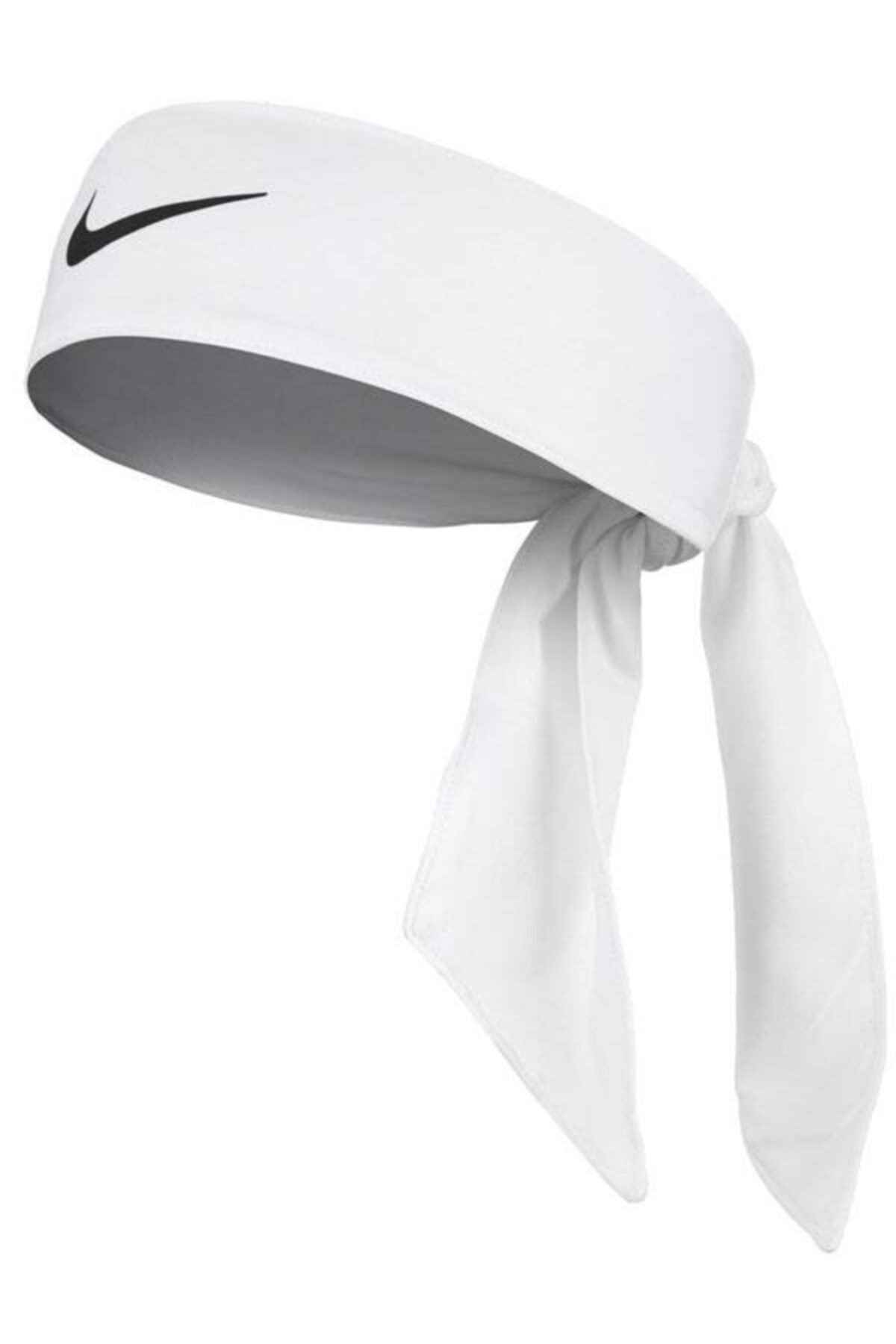 Nike Beyaz Dry Head Tie Tenis Kafa Bandı