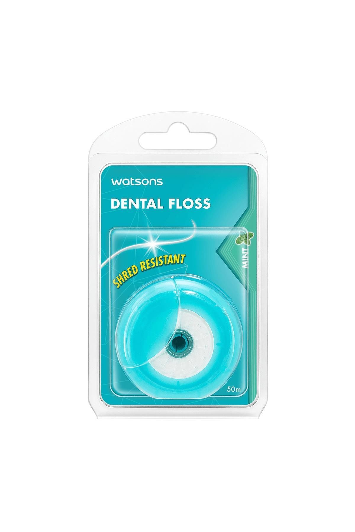 Watsons Mint Dental Floss 50m 4894532390588