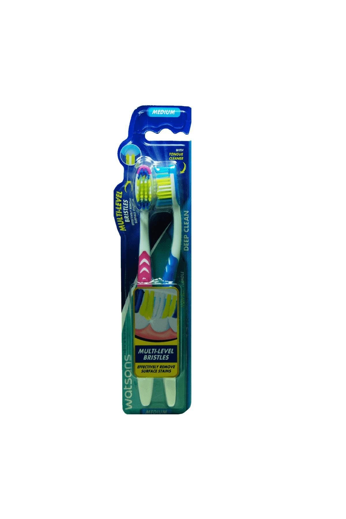 Watsons Clasic Deep Clean Diş Fırçası Medium 2 Adet