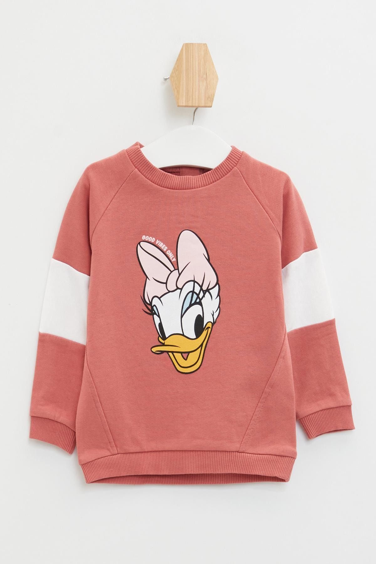 Defacto Kız Bebek Daisy Duck Lisanslı Sweatshirt