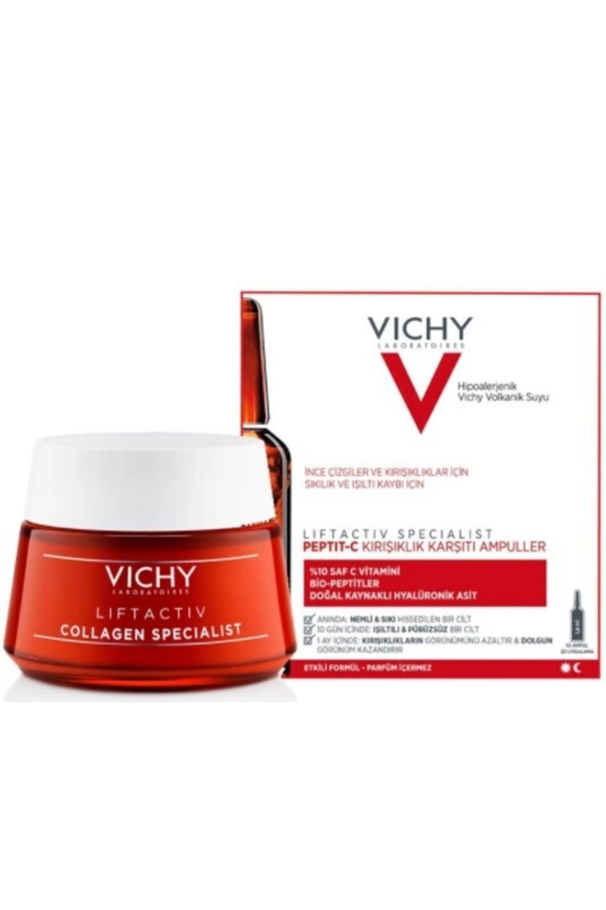 Vichy Collagen & Peptit % C Serumu | Kırışıklık Karşıtı Bakım Seti