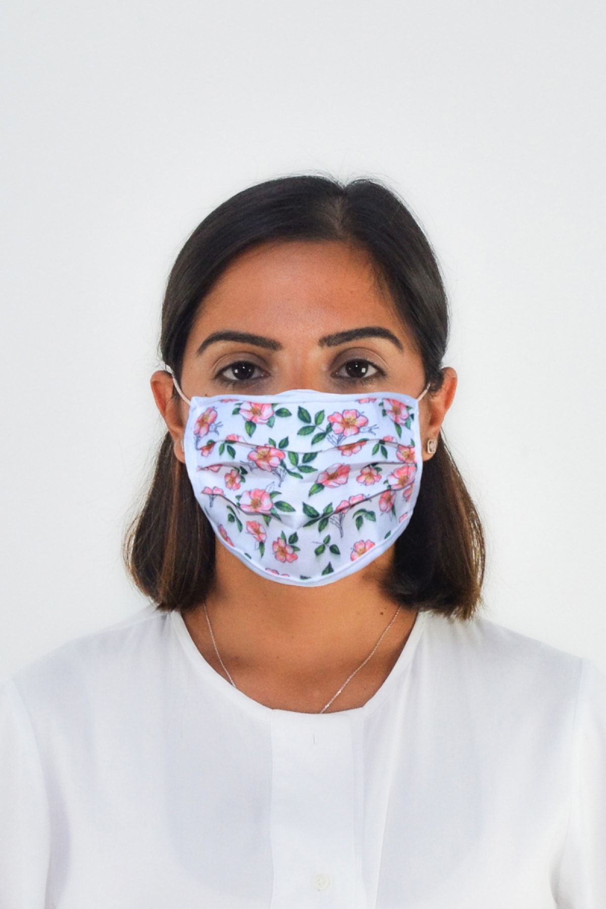 Schutz Düsseldorf Kadın Beyaz Yıkanabilir Antiviral Ve Yüz Koruyucu Maske