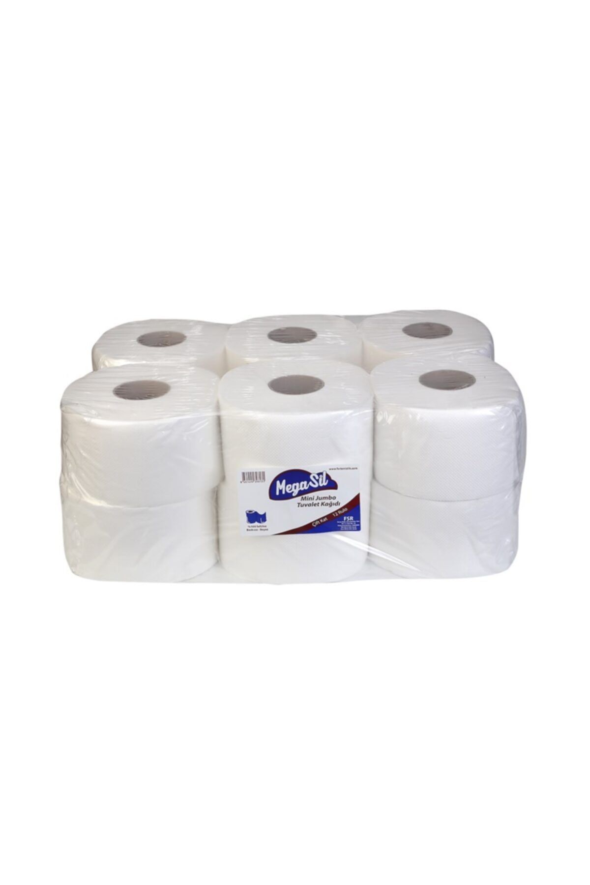 MEGASİL Mini Jumbo Tuvalet Kağıdı 4kg. 93m. 1 Koli (12 Adet)