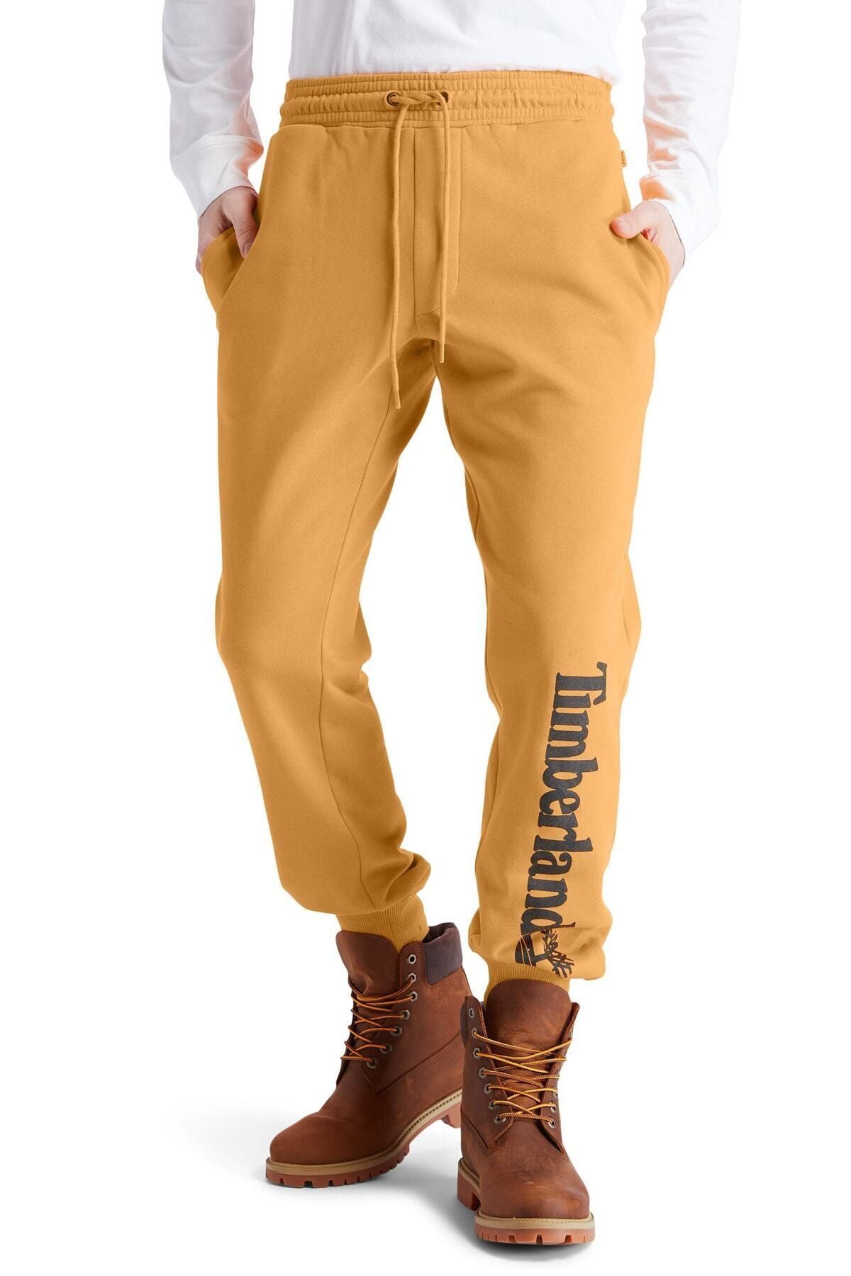Timberland Erkek Sarı Logolu Eşofman Altı