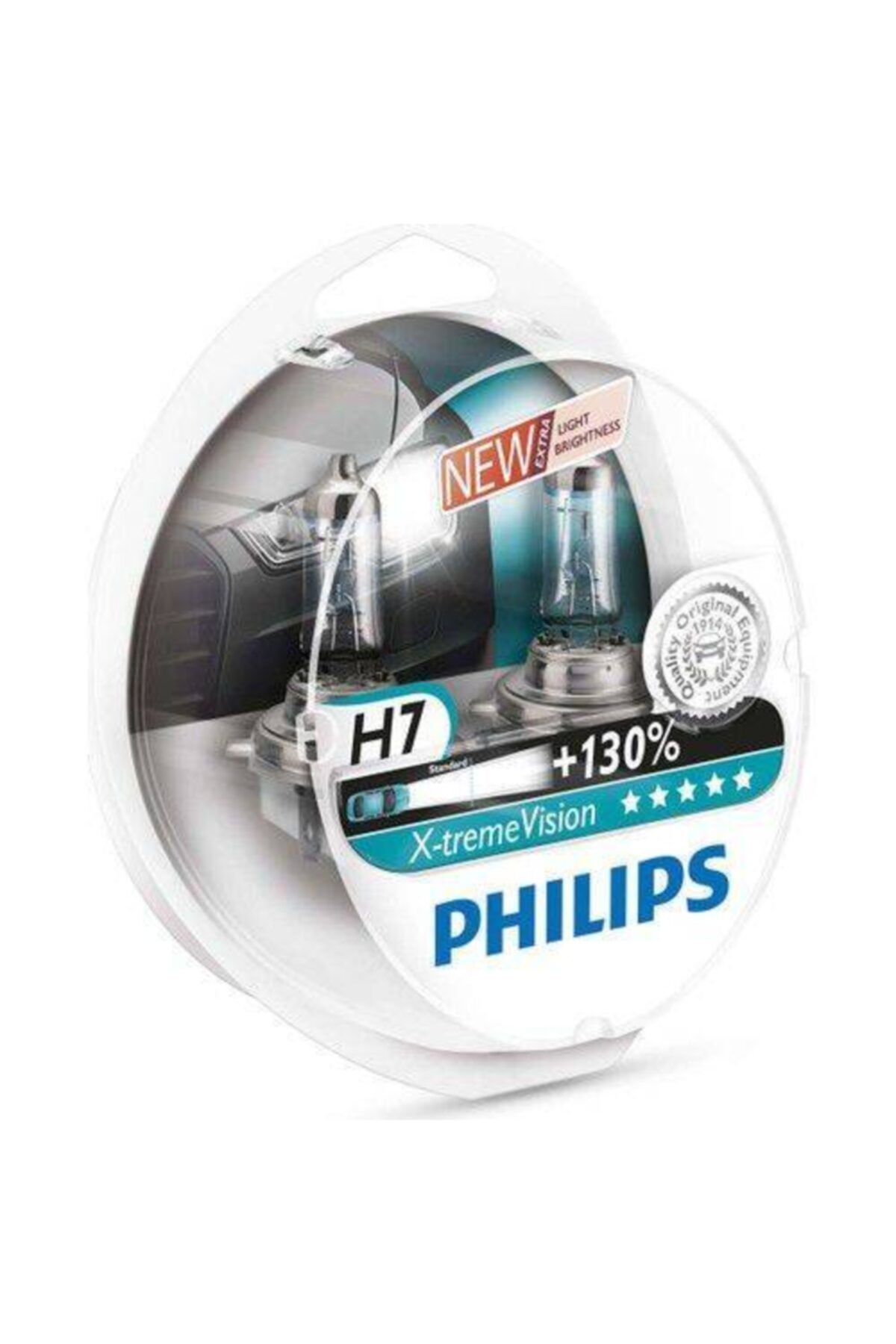 Philips H7 X Treme Vision +130 Uzun Mesafe Aydınlatma Ampul Seti