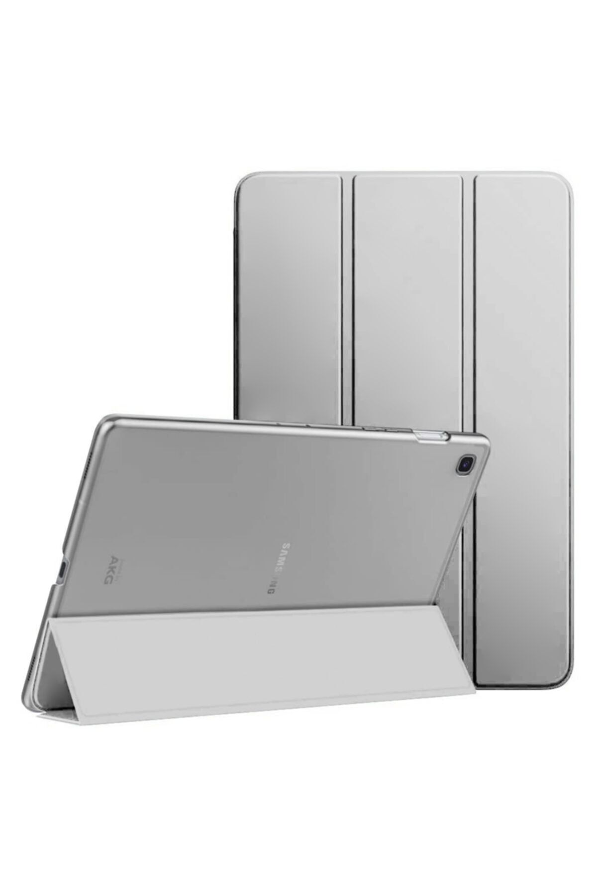 Microsonic Galaxy Tab S6 Lite 10.4" P610 Kılıf Slim Smart Cover Gümüş
