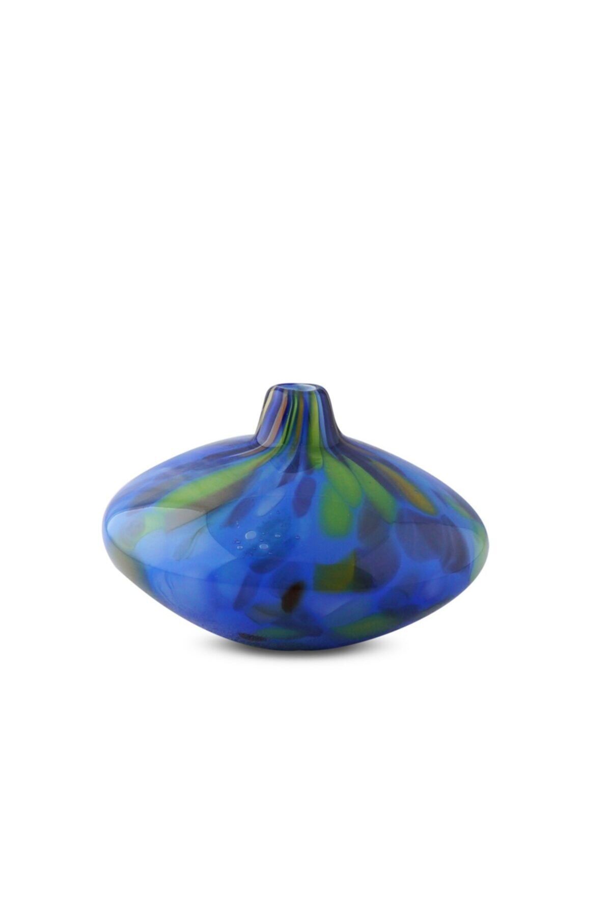 Rossi&Object Mavi Dalgalı Dekoratif Vazo