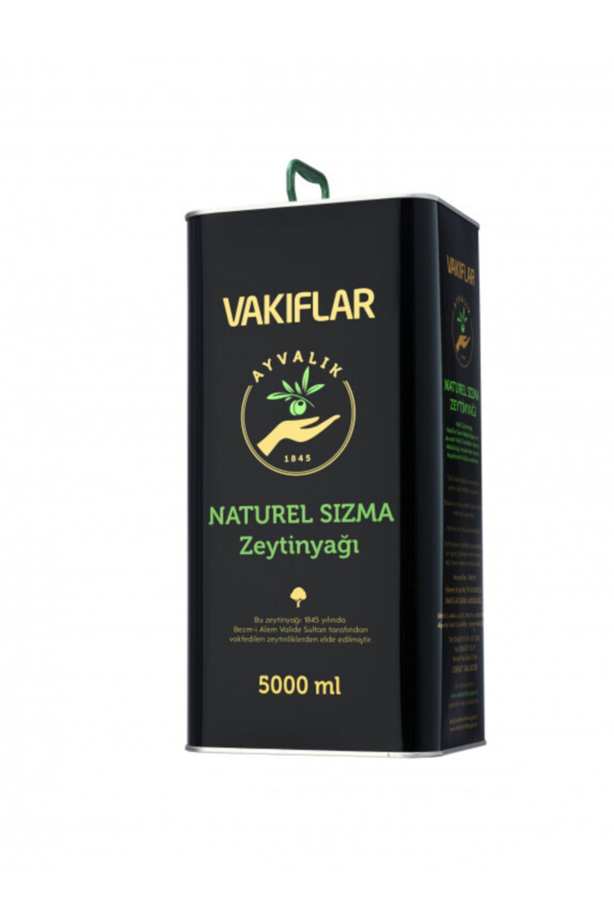 Ankara Vakıflar Bölgesi Zeytinyağı Sızma Zeytinyağı Teneke Ambalaj 5lt (5000ml)