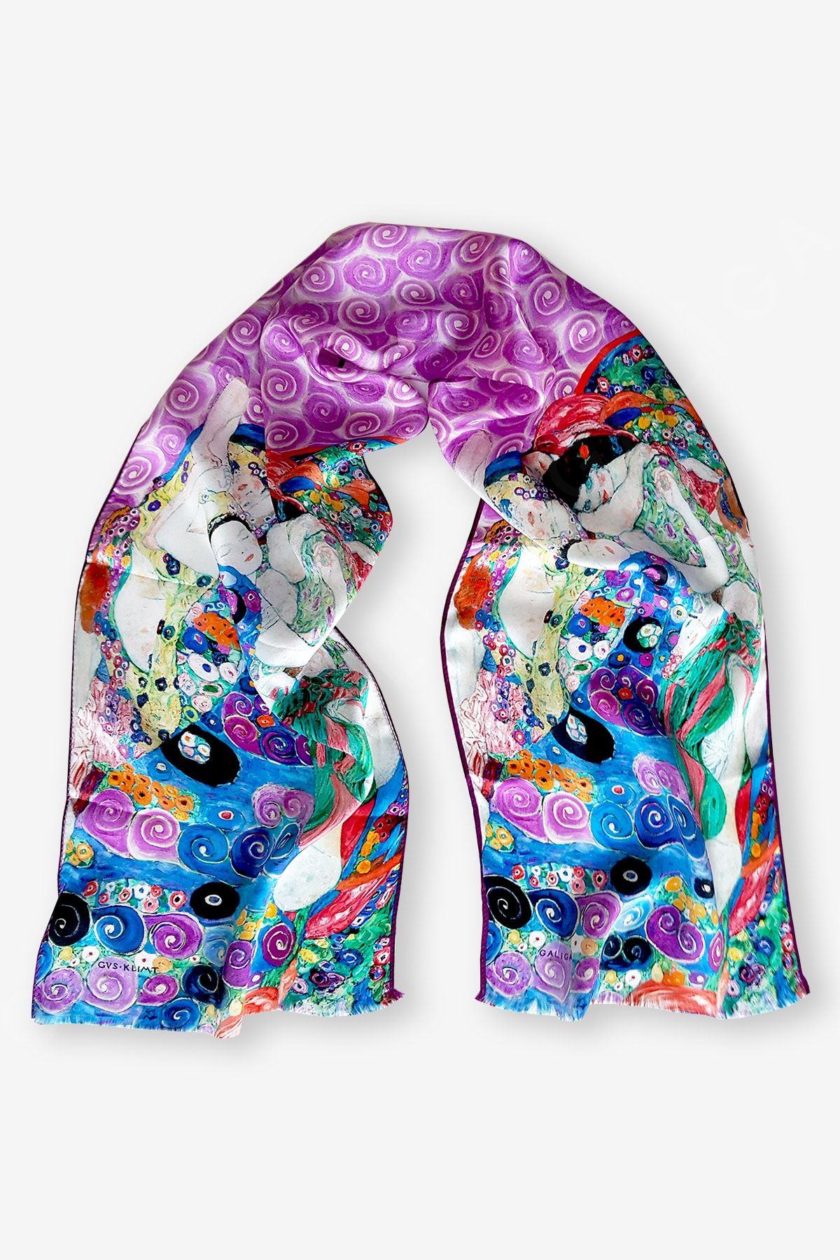Galiga Klimt - Virgin New %100 Ipek Fular 26*130cm 'art On Silk'