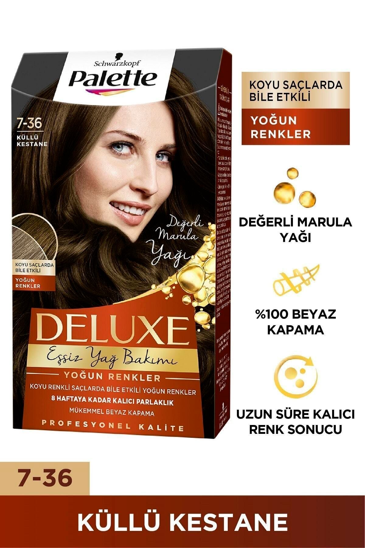 Palette Deluxe Yoğun Renkler 7-36 Küllü Kestane 6281031271612