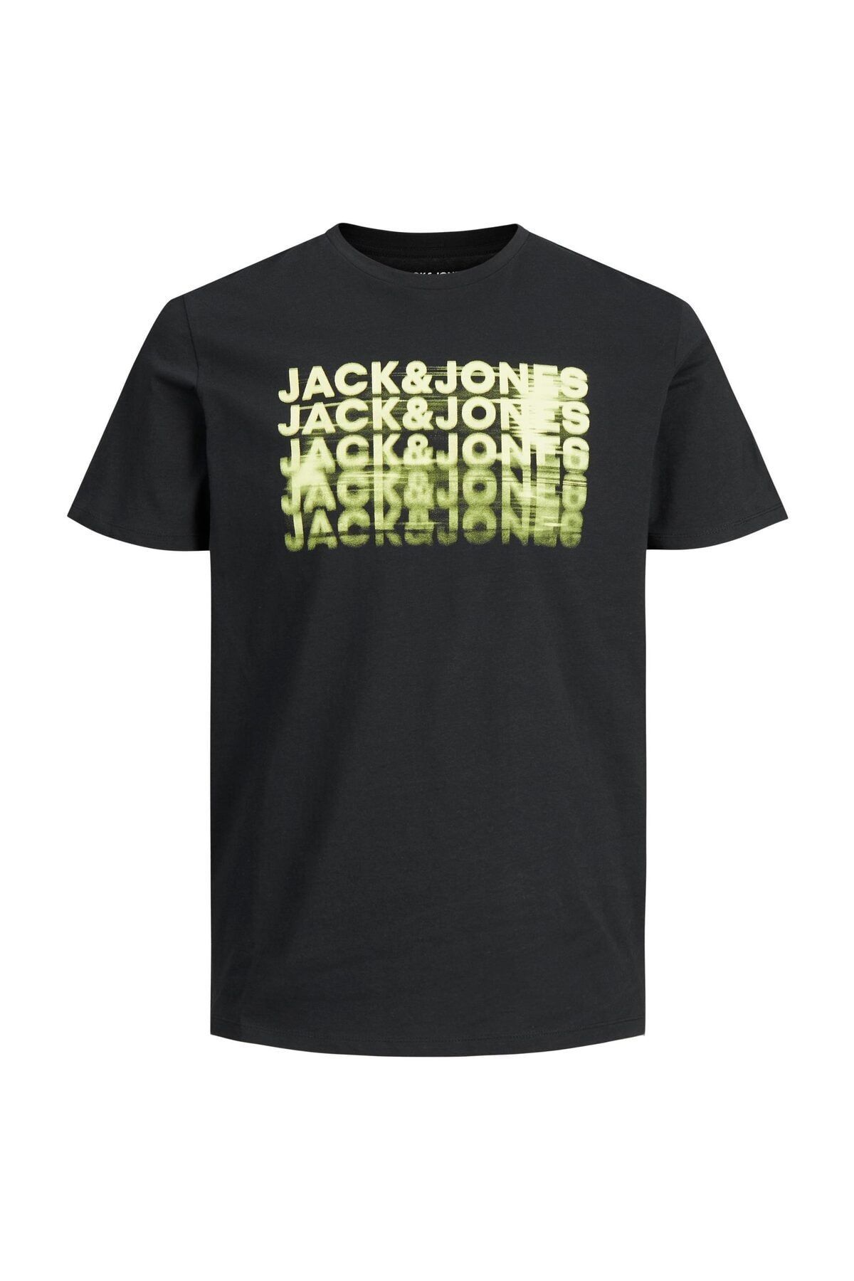 Jack & Jones Erkek Jordust Logo Tee SS Crew Neck Blk 12198033