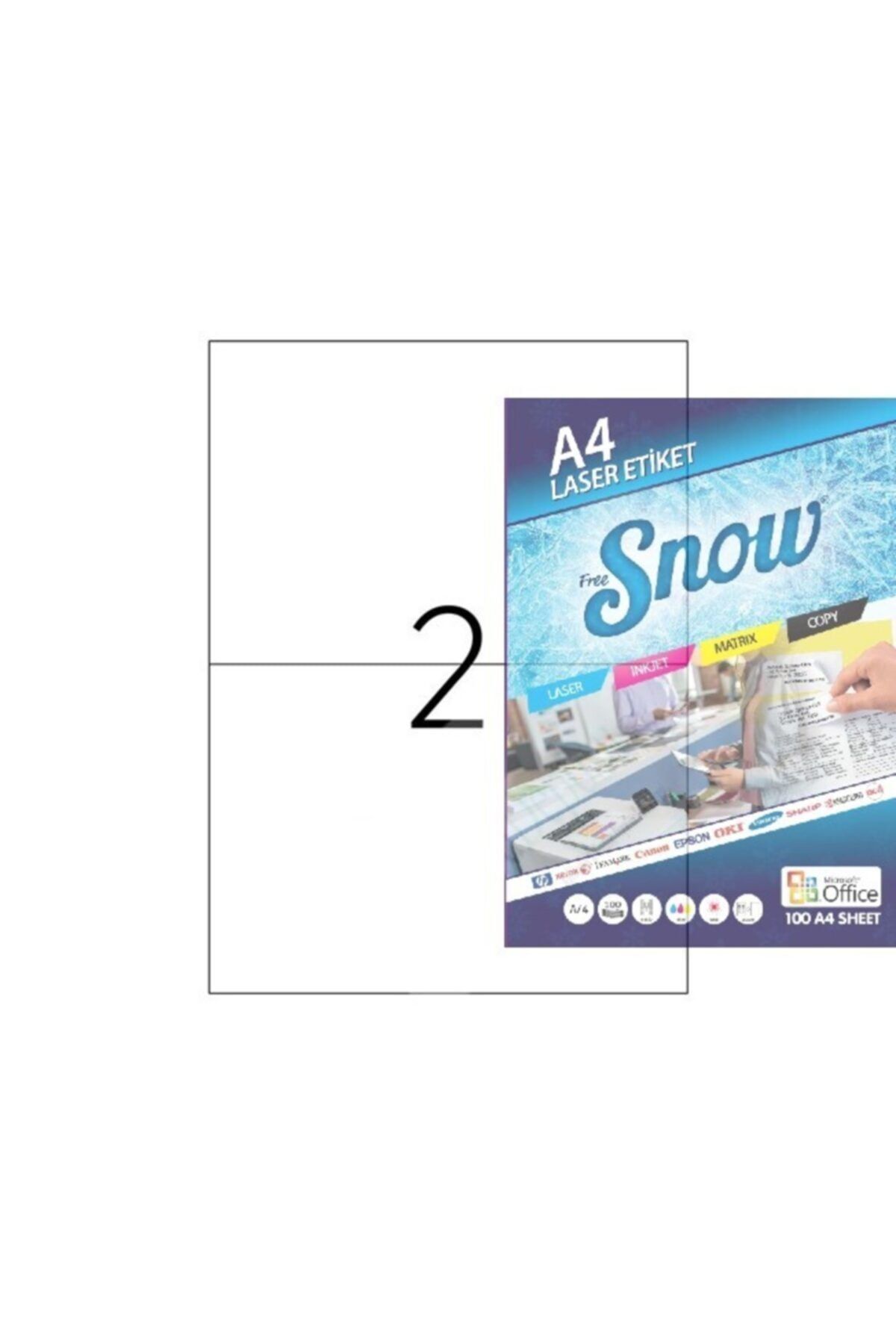 Snow Barkod Deposu A4 Lazer Etiket 210x148.5