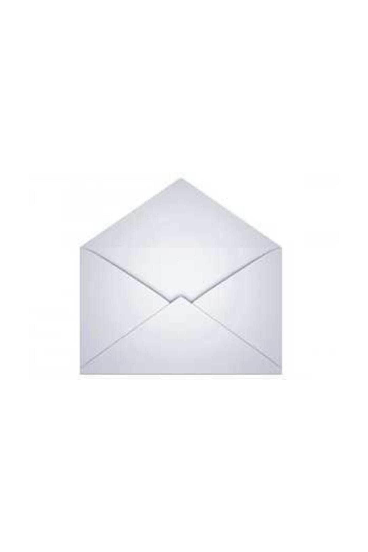 ASİL DOĞAN Mektup Zarfı - Para Zarfı - Takı Zarfı 11,4x16,2cm-100 Adet Beyaz (silikonlu) 70gr Kağıt