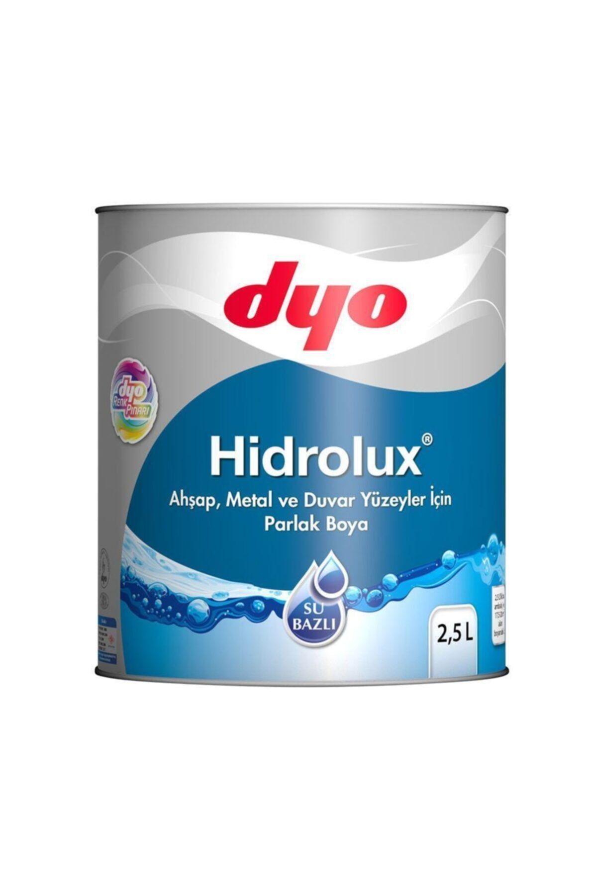 Dyo Hidrolüx Su Bazlı Kokusuz Ahşap ve Metal Boyası 2.5lt