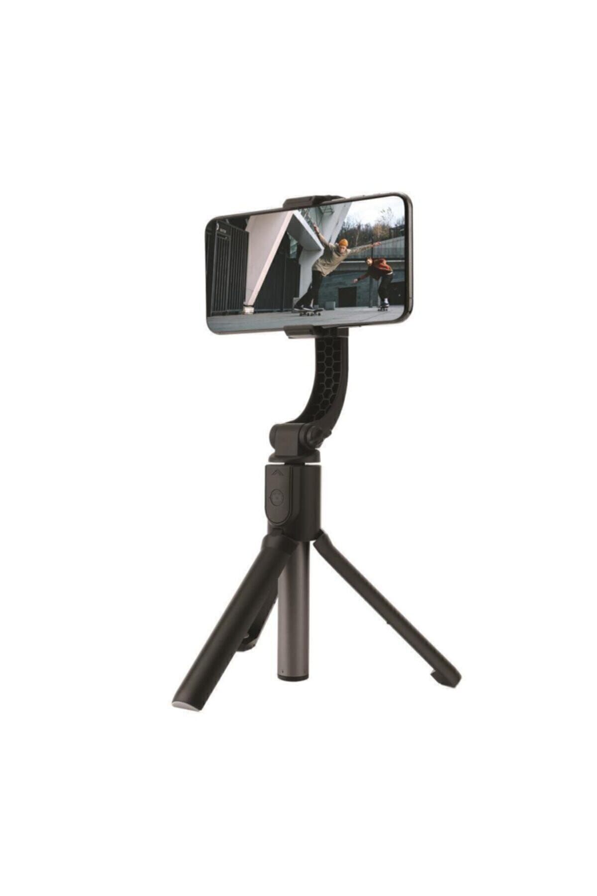 Tws Selfie Stick Polosmart Psm55 Zoom Professional Tek Motorlu Video Gimbal Siyah Polo-231