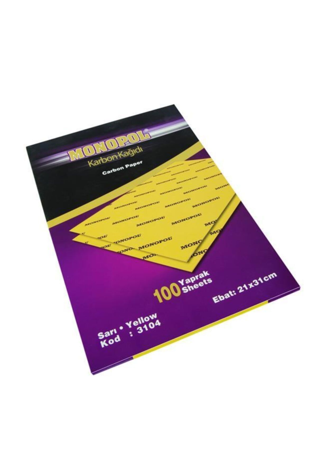 Monopol Karbon Kağıdı Karbon Kağıdı Sarı Renk 10 Adet