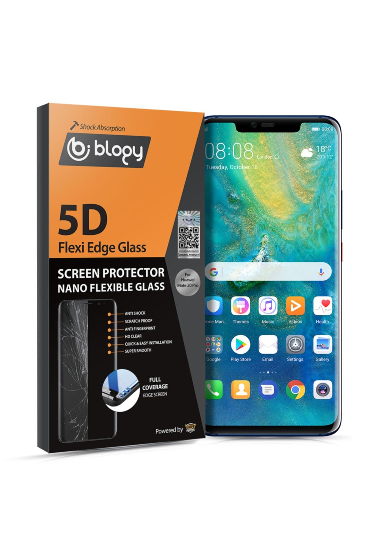 Buff Labs Buff Blogy Huawei Mate 20 Pro Flexi Edge 5d Ekran Koruyucu