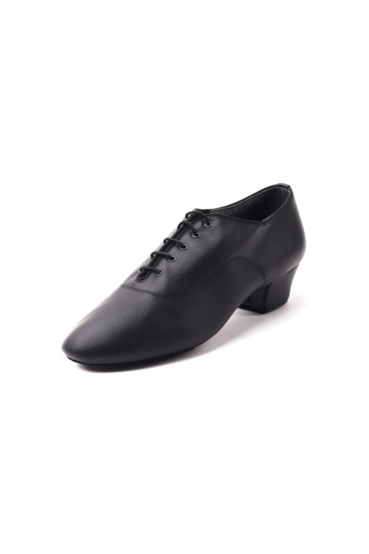 DANS AYAKKABISI Erkek Siyah Klasik Topuklu Ayakkabı