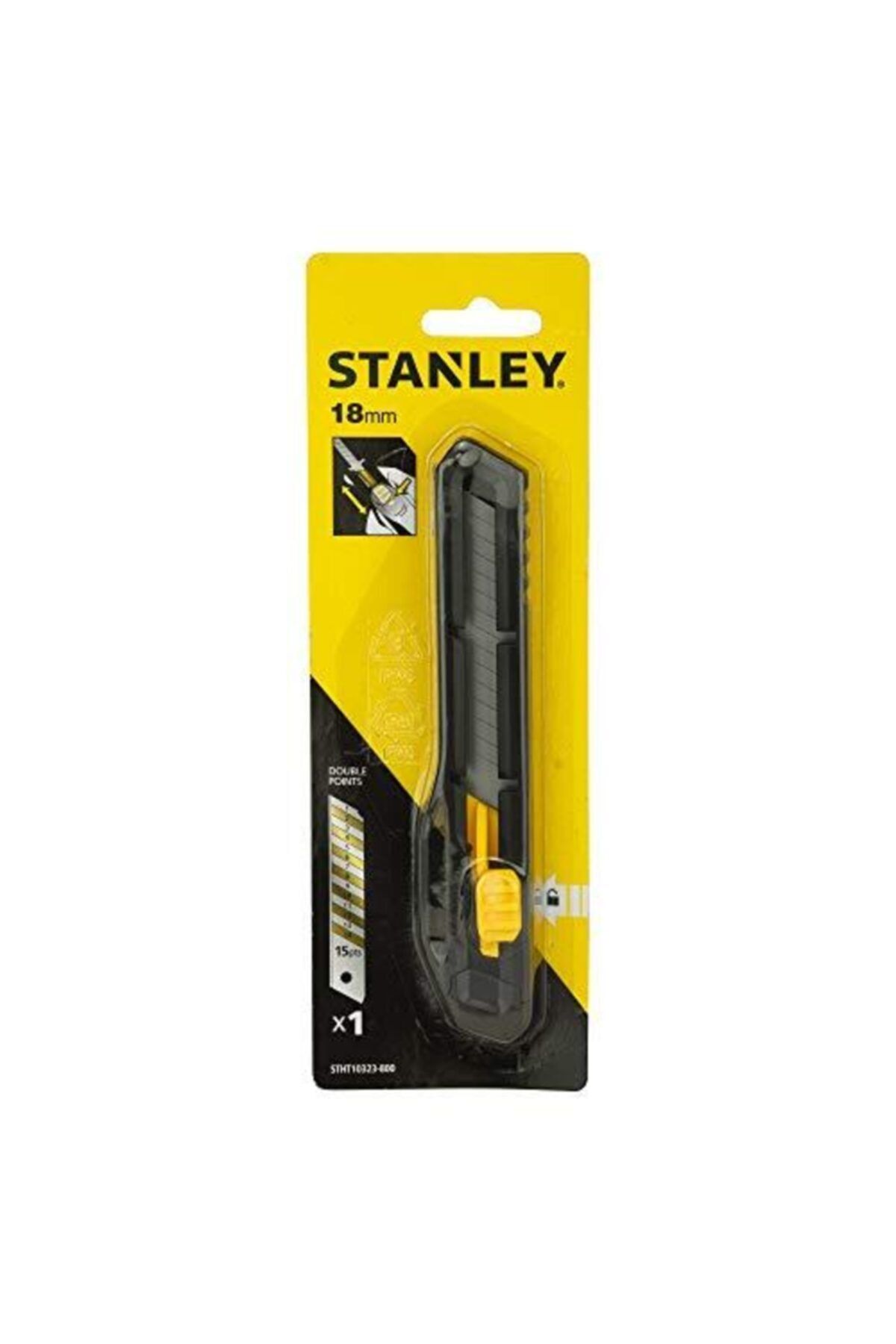 Stanley 18mm Plastik Maket Bıçağı Stht10323-800