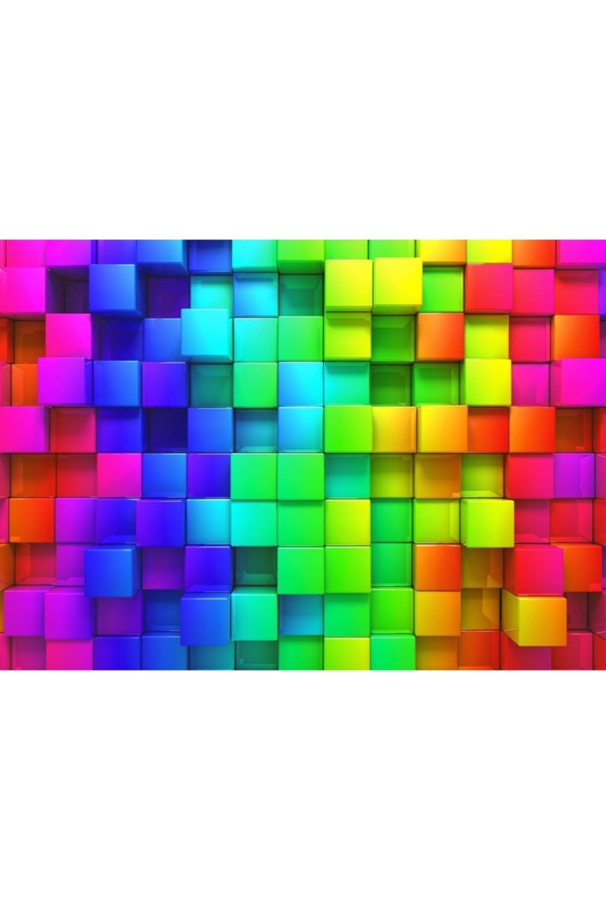 Nova Puzzle Nova 1000 Parça 3d Gökkuşağı Renkli Kutular Puzzle