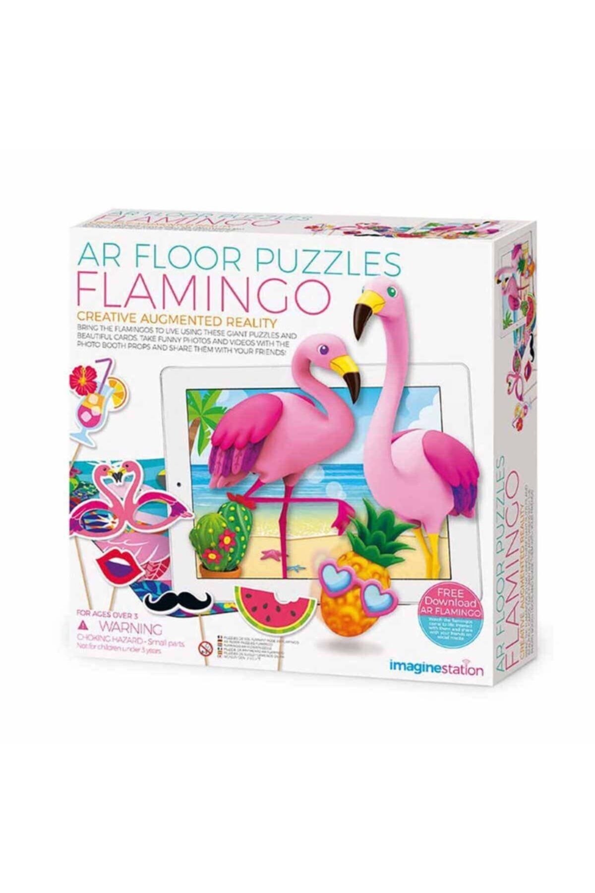 Genel Markalar AR Floor Puzzles Flamingo Aplikasyon Destekli Arttırılmış Gerçeklik Oyunu