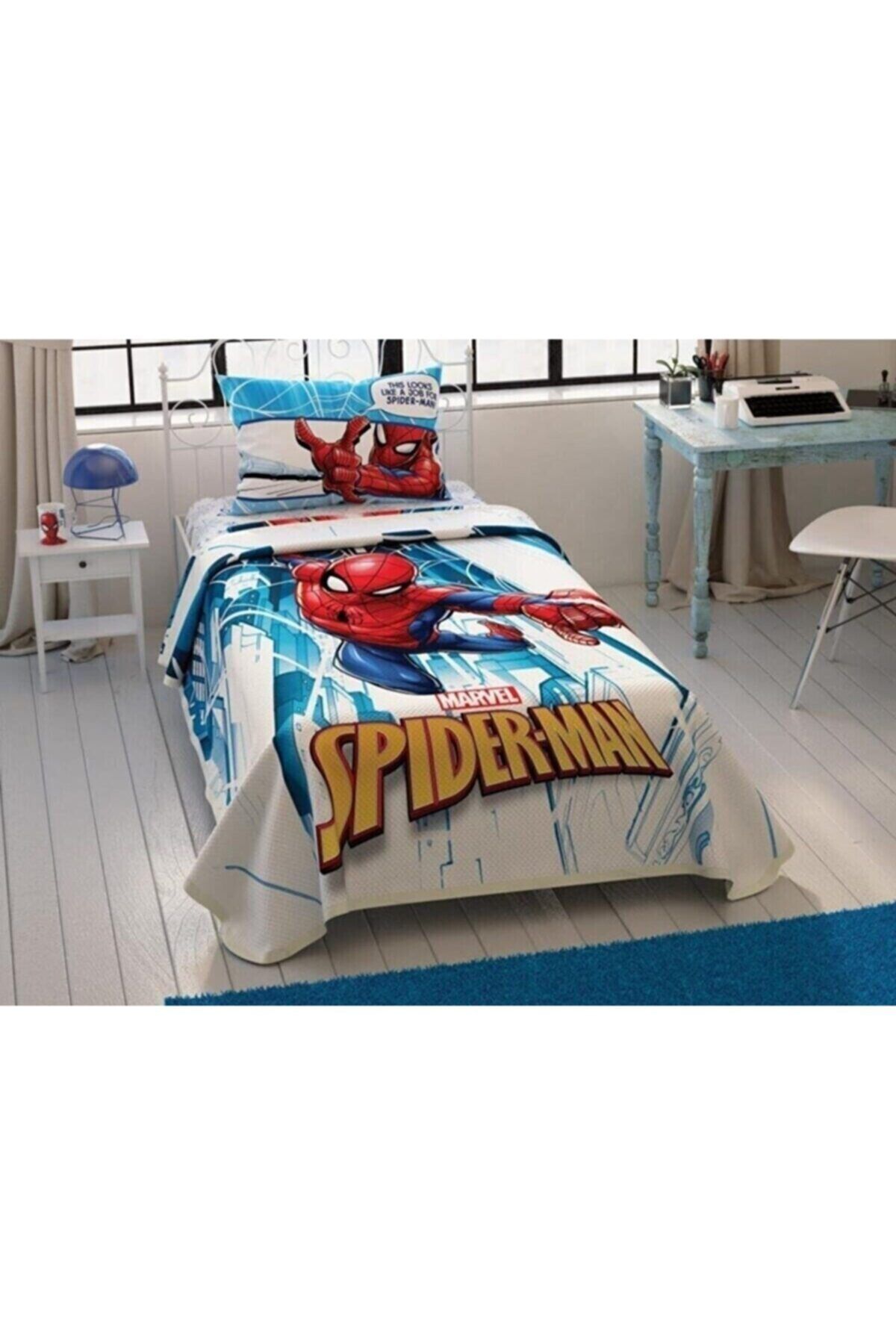 Taç Spiderman City Lisanslı Tek Kişilik Pike Takımı