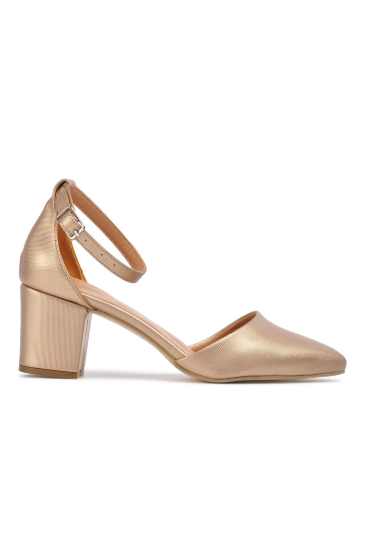 Maje Altın Şanel Kadın Topuklu Ayakkabı