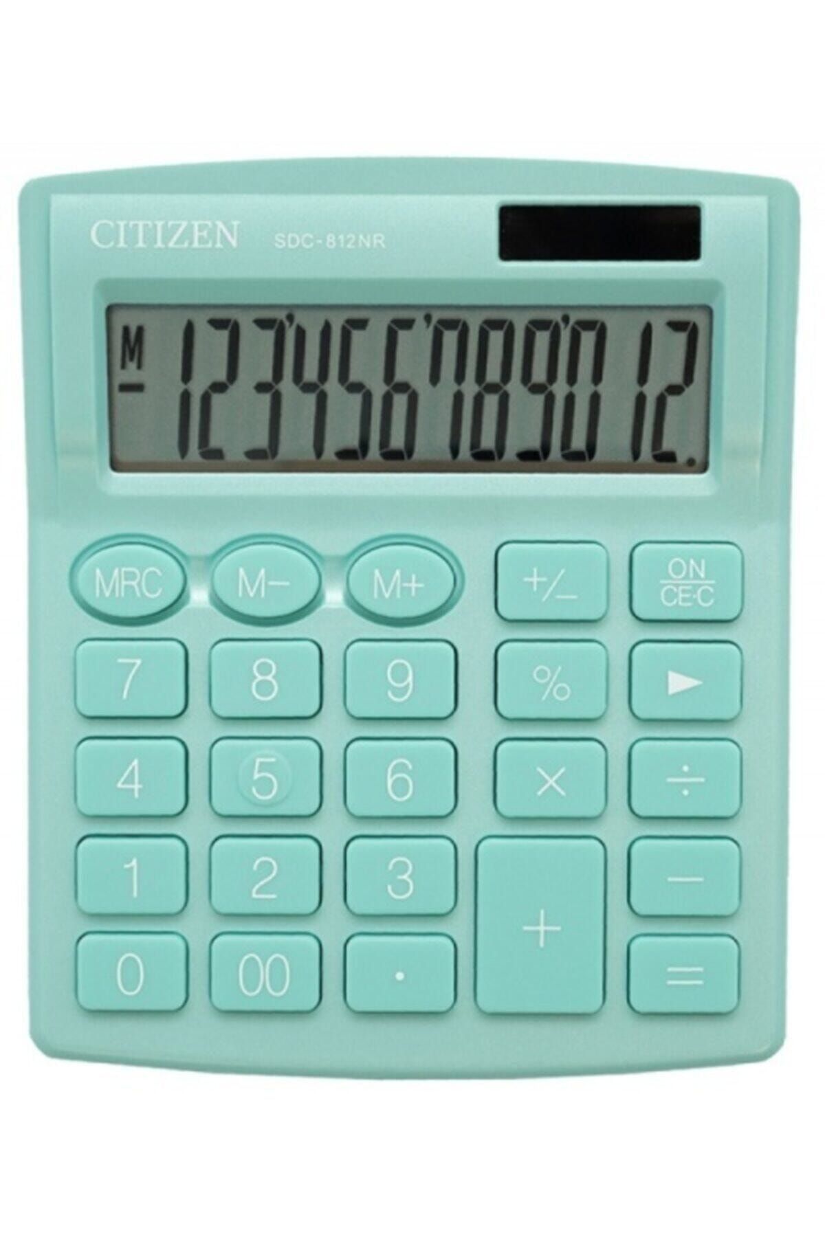 Citizen Su Yeşili Hesap Makinesi Sdc-812