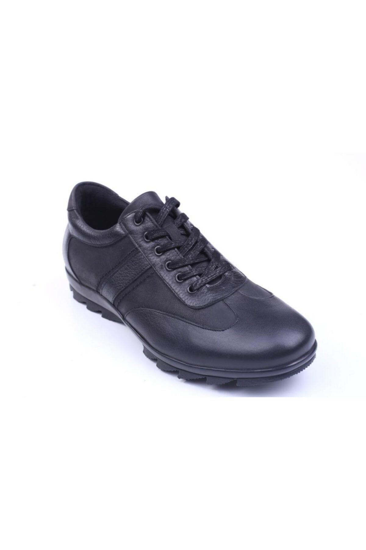 Fosco 6505 Erkek Hakiki Deri Spor Sıcak Astar Siyah Ayakkabı