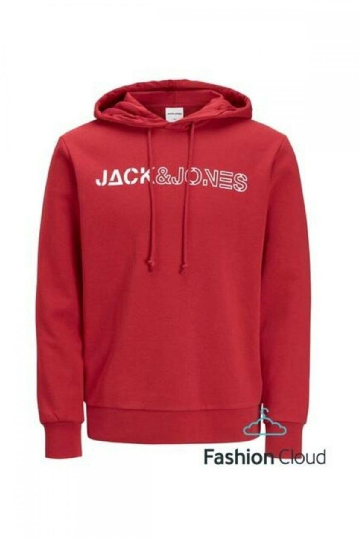 Jack & Jones Jack&jones Erkek 12201855 Jcomade Sweat Hood Kırmızı