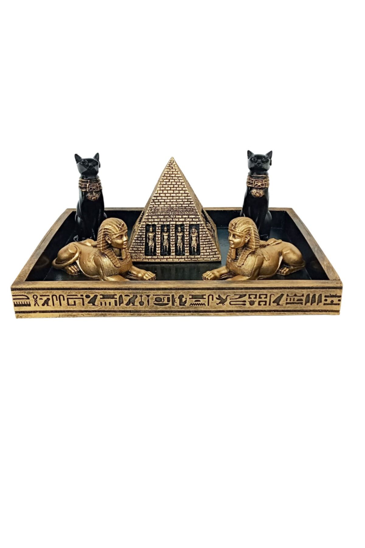 GÖKÇEN HOBİ Mısır Bastet-piramit-sfenks Biblo Set