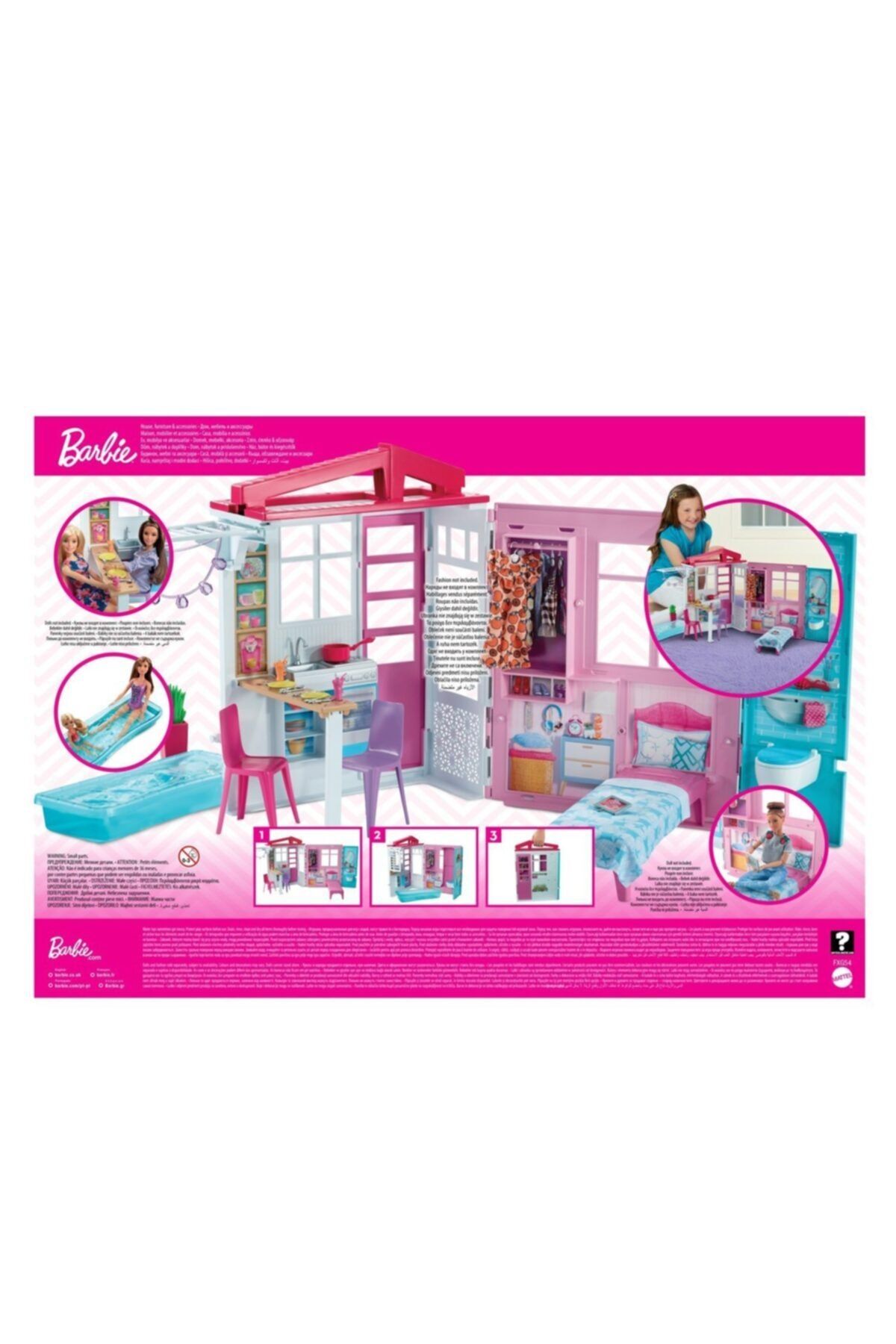 Barbie 'nin Taşınabilir Portatif Evi Fxg54