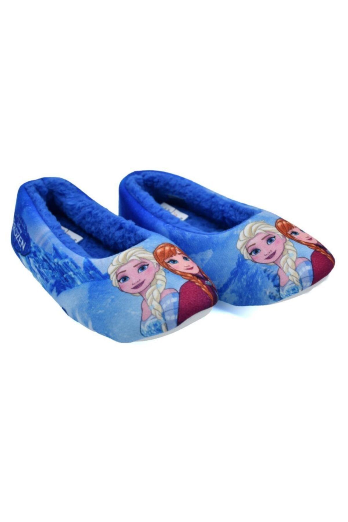 Frozen Elsa Kız Çocuk Mavi Ev Terliği