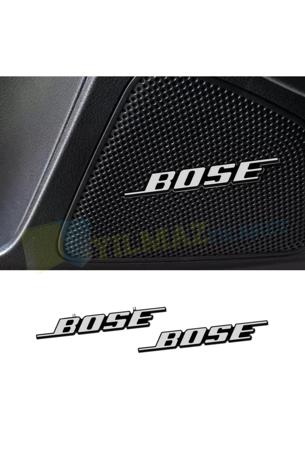 yılmazetic Bose Tırnaklı Metal Hoparlör Logo Arma Amblem 2 Adet