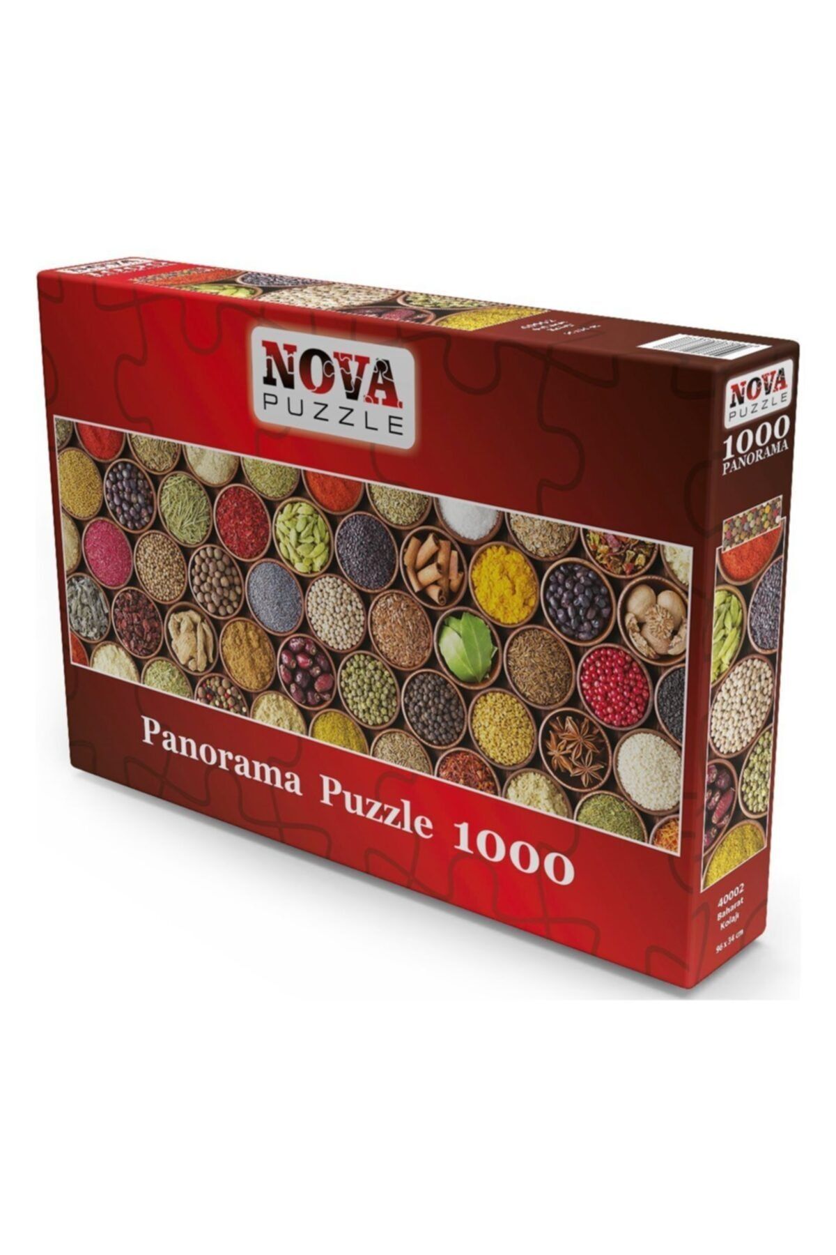 Nova Puzzle 1000 Parçalık Renkli Baharat Kolajı Panorama Puzzle