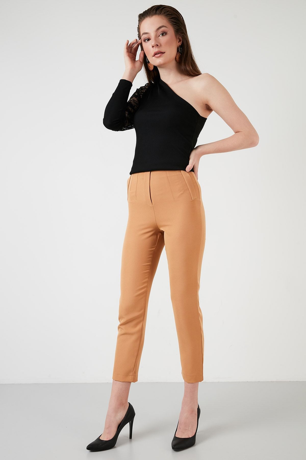 Lela Kadın Camel Pantolon 6052604