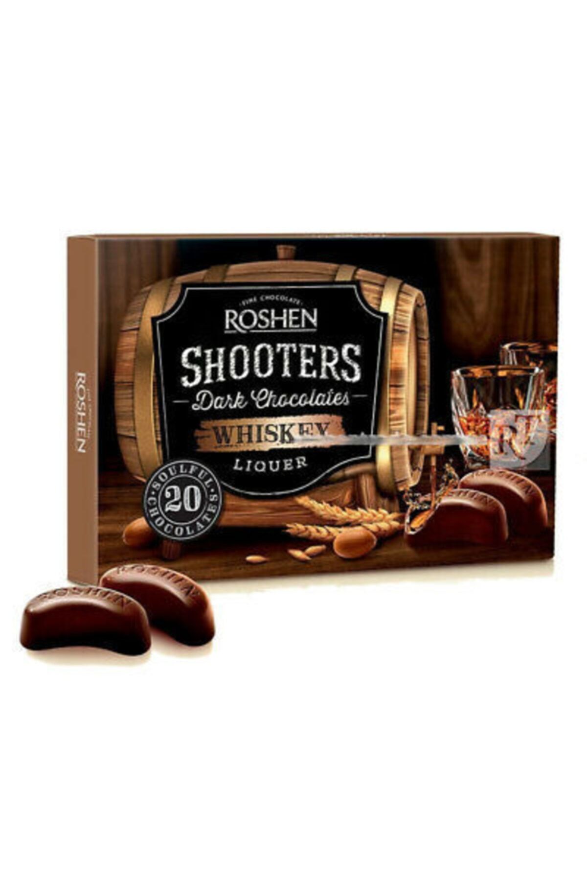 Roshen Shooters Chocolates Çikolata Wıhıskey Likörlü 150g