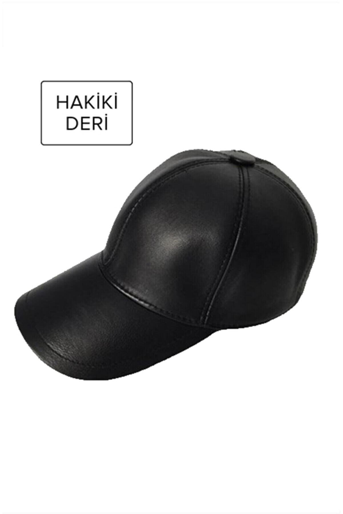 TULEİ Hakiki Deri Unisex Şapka