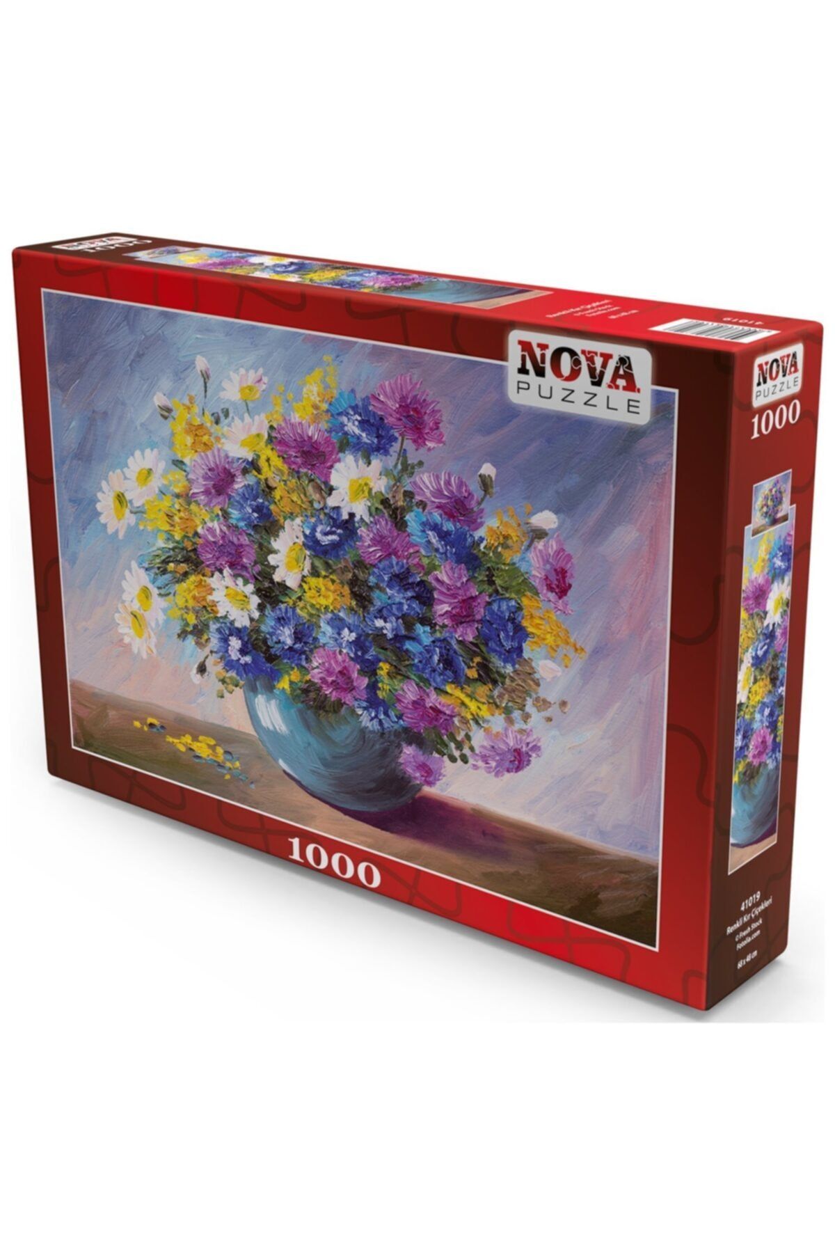 Nova Puzzle Nova 1000 Parça Renkli Kır Çiçekleri Puzzle - 41019