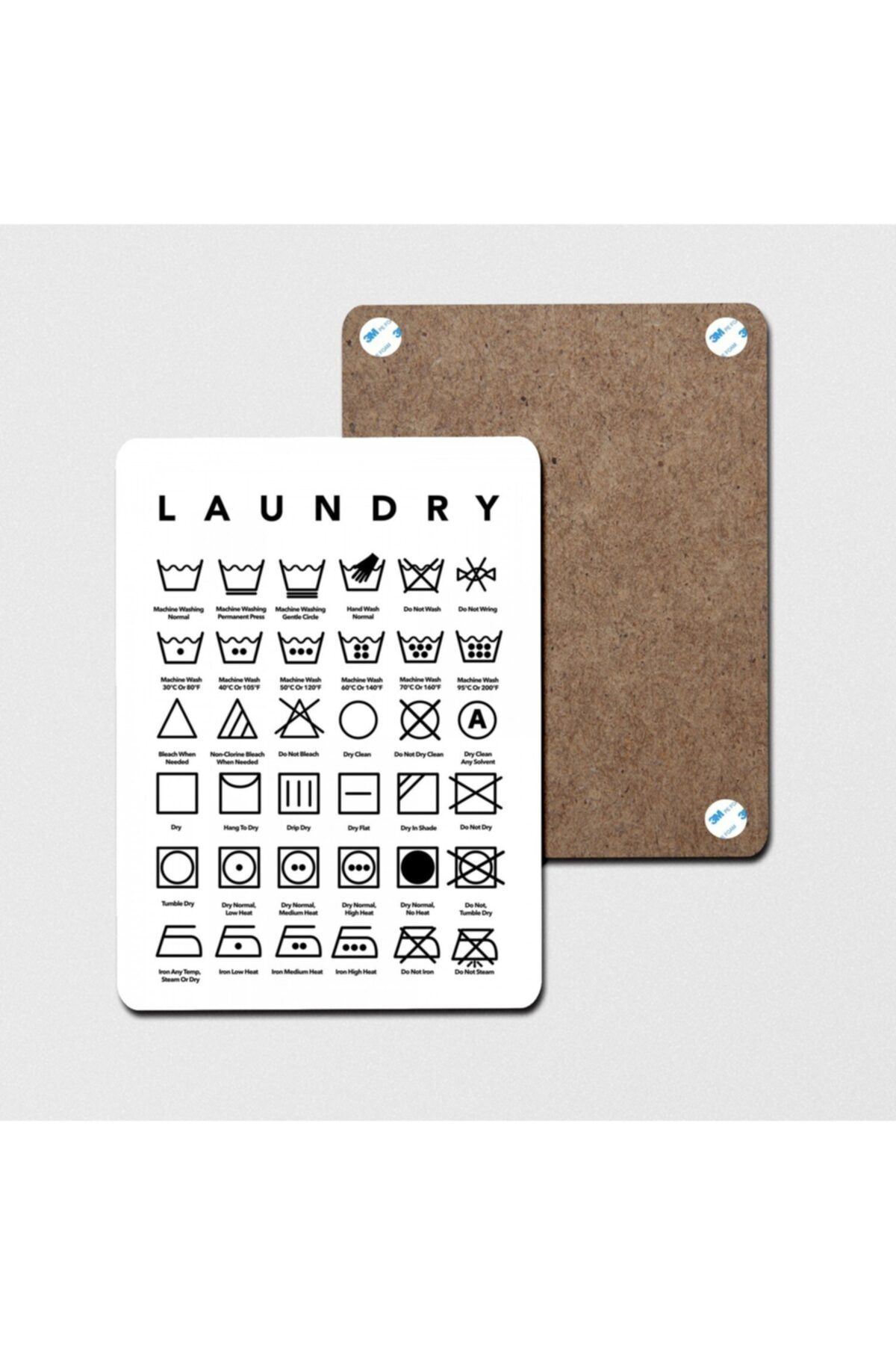 Fizello Laundry Instructions Mdf Tablo