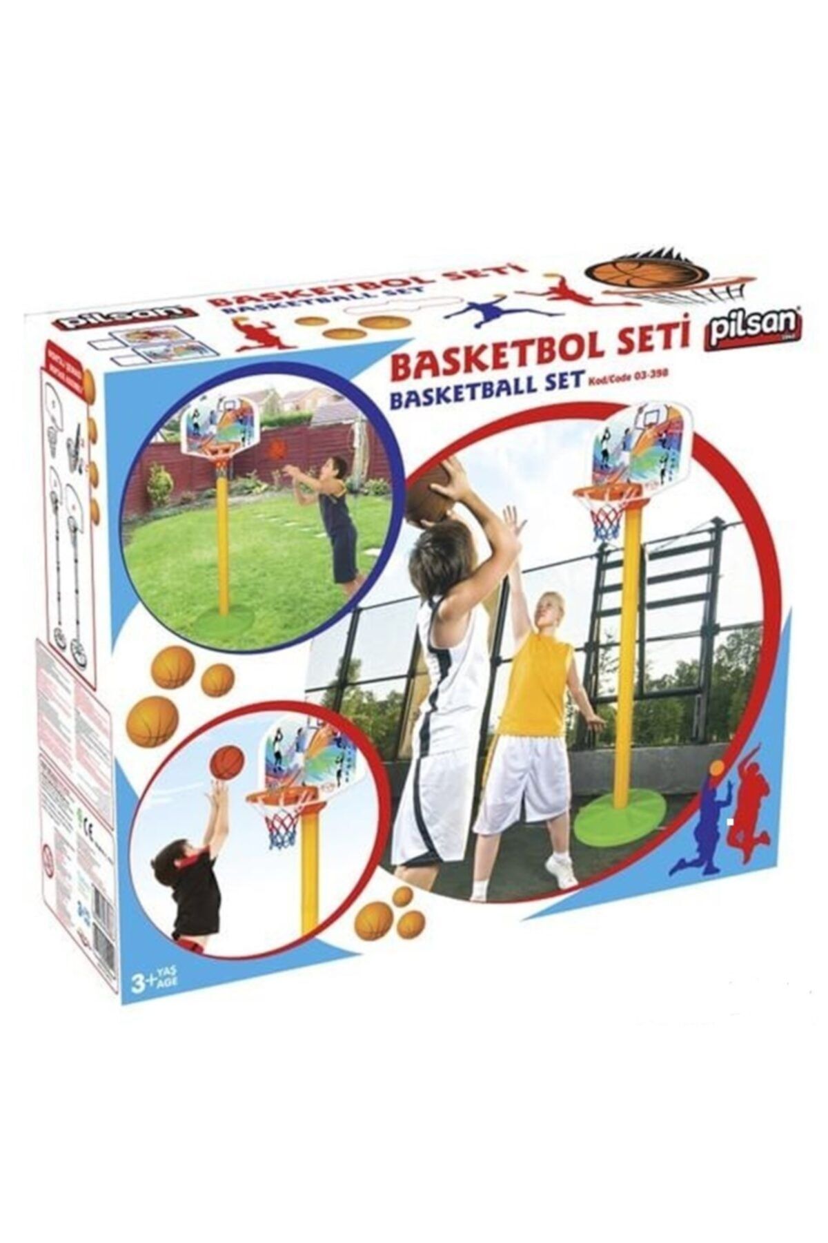 PİLSAN Süper Basketbol Seti Ayaklı Ayaklı Basketbol Seti