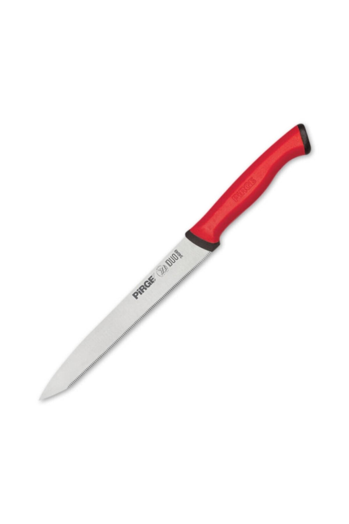 Pirge Duo Sebze Bıçağı Dişli Sivri 13,5 cm Kırmızı Saplı 34049