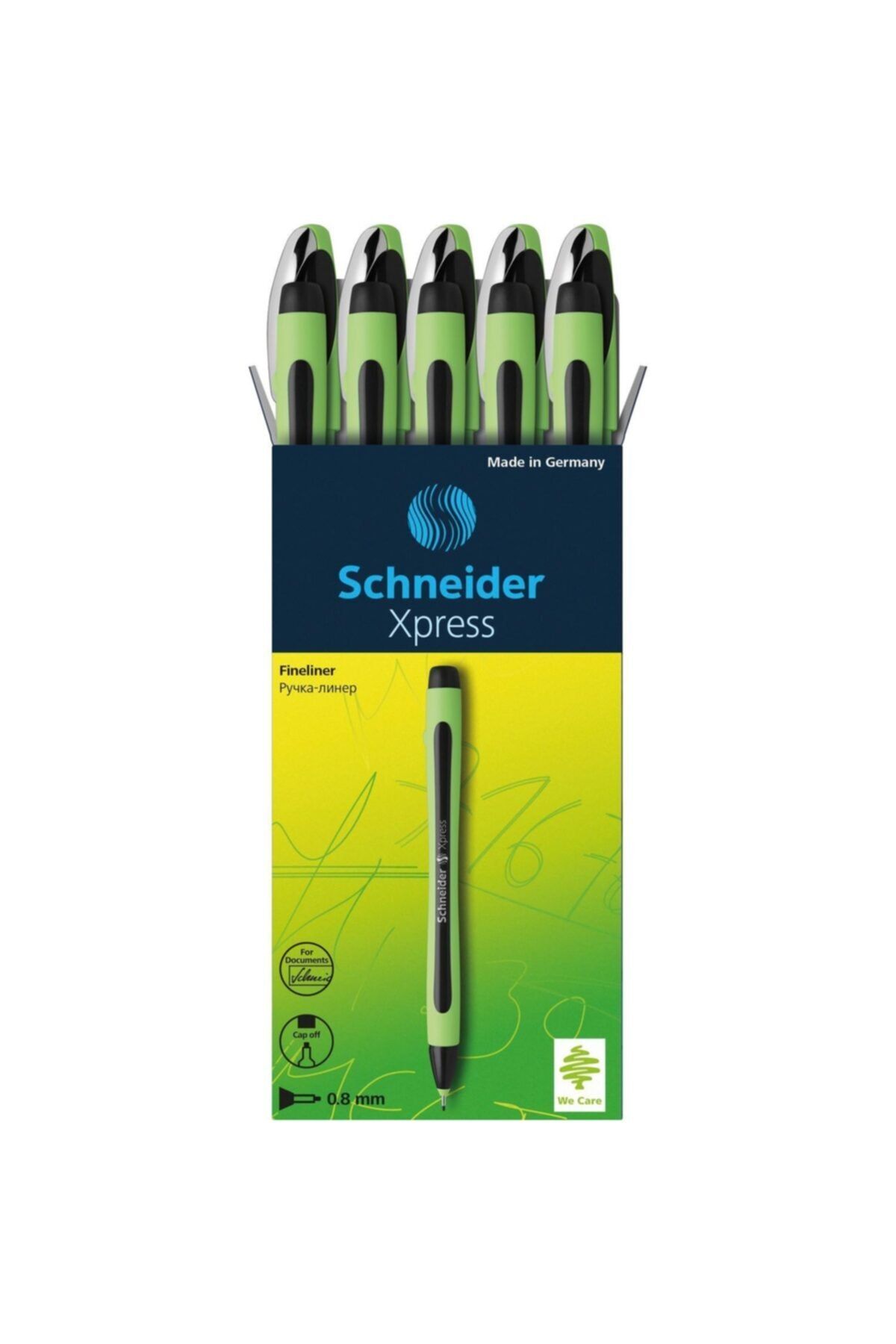 Schneider Xpress Fineliner 0.8 Mm Fiber Uçlu Kalem Siyah 10 Adet