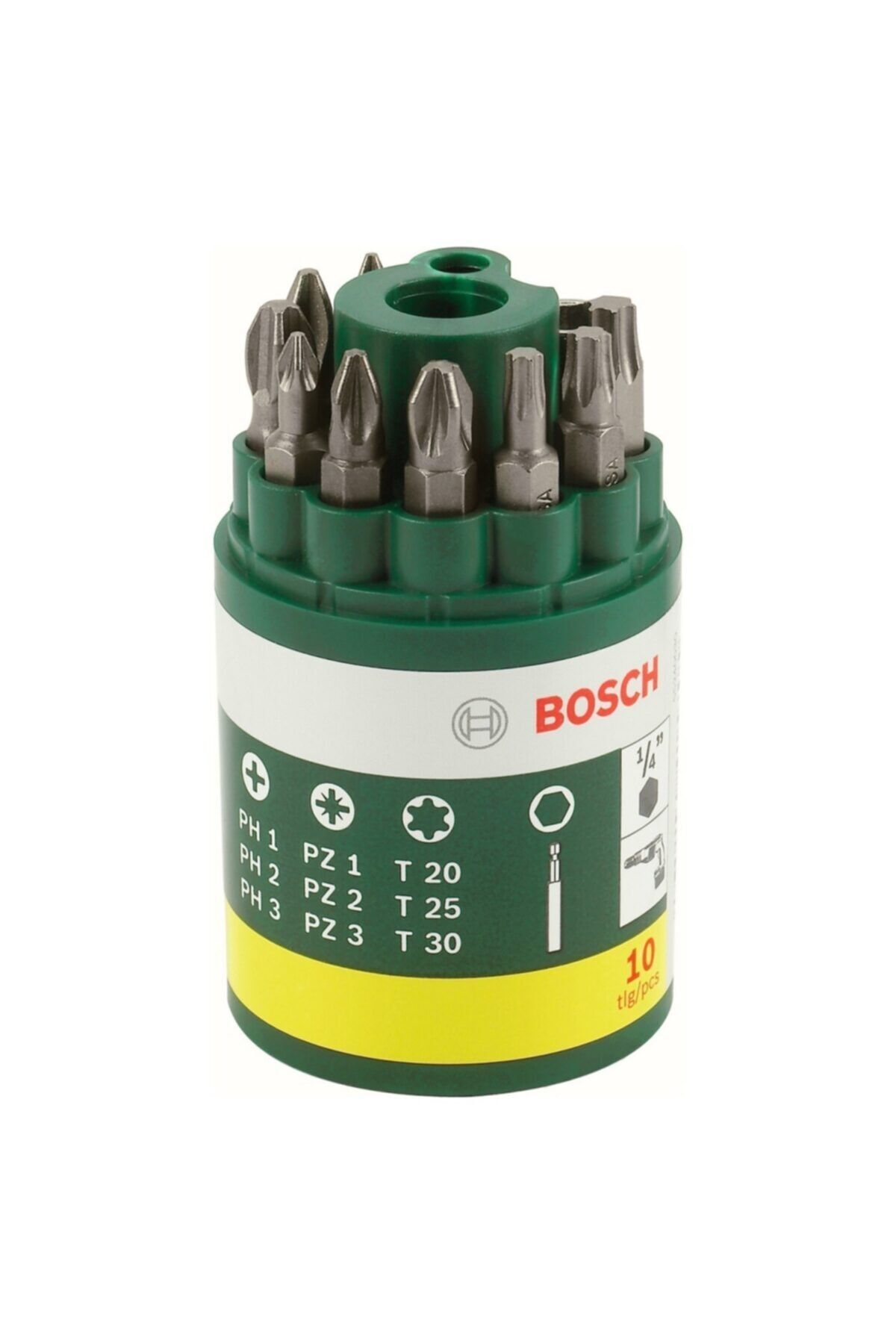 Bosch Dıy 10 Parçalı Vidalama Ucu Seti - 2607019452
