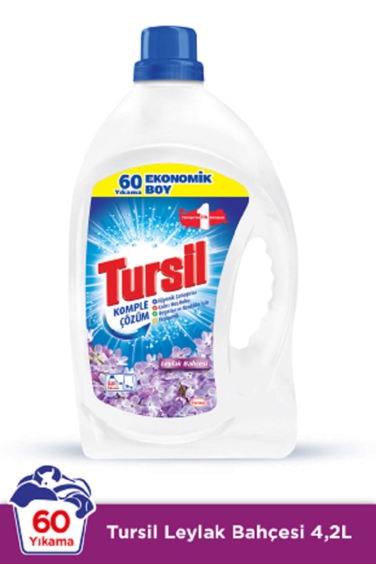 Tursil Sıvı Çamaşır Deterjanı 4200ml (60 Yıkama) Leylak Bahçesi