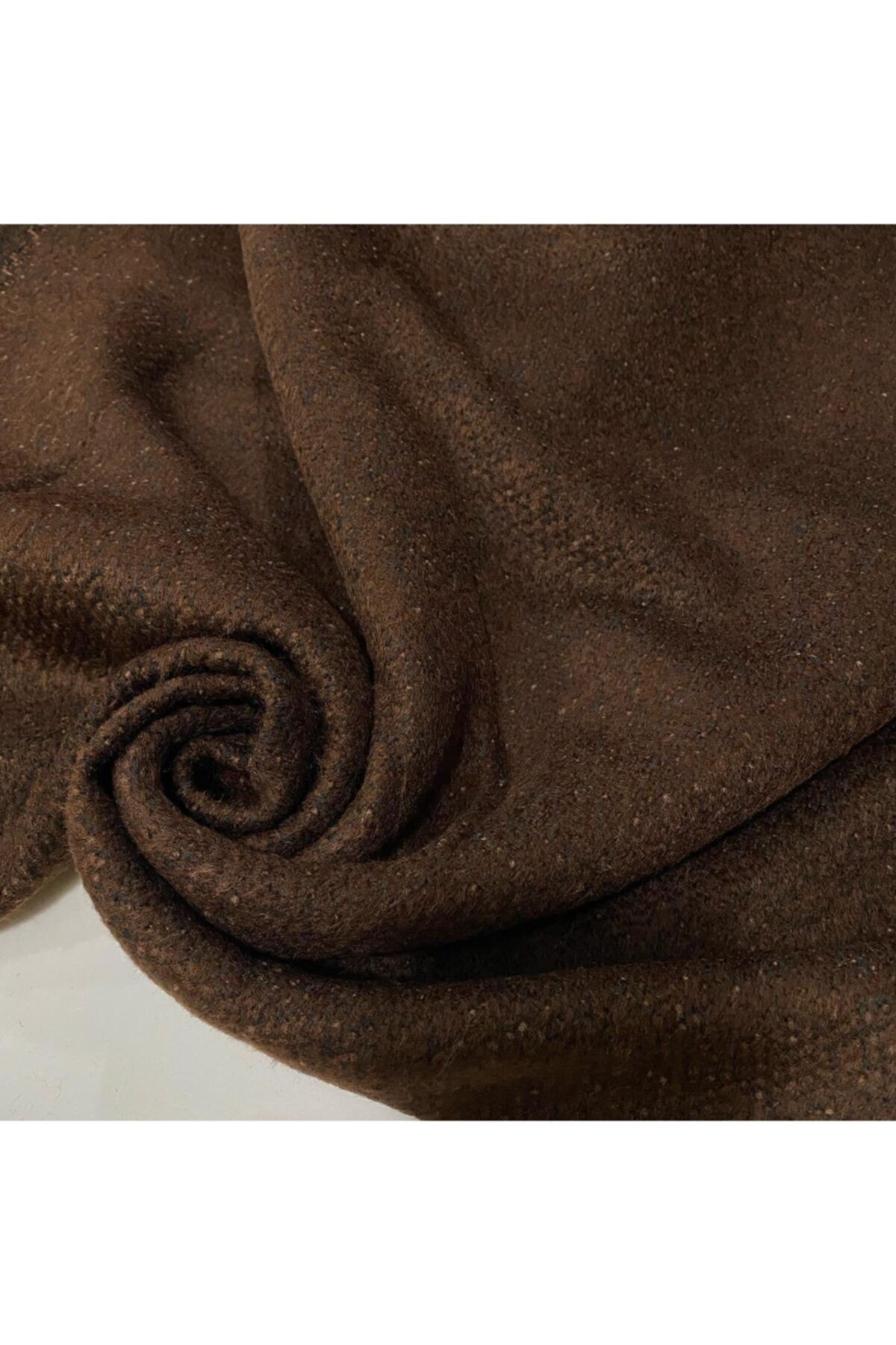 İzmitkumaş Kahverengi Kaşmir Kaşe Yün Içerir Kabanlık Kumaş (kumaşın En 1,50mt )