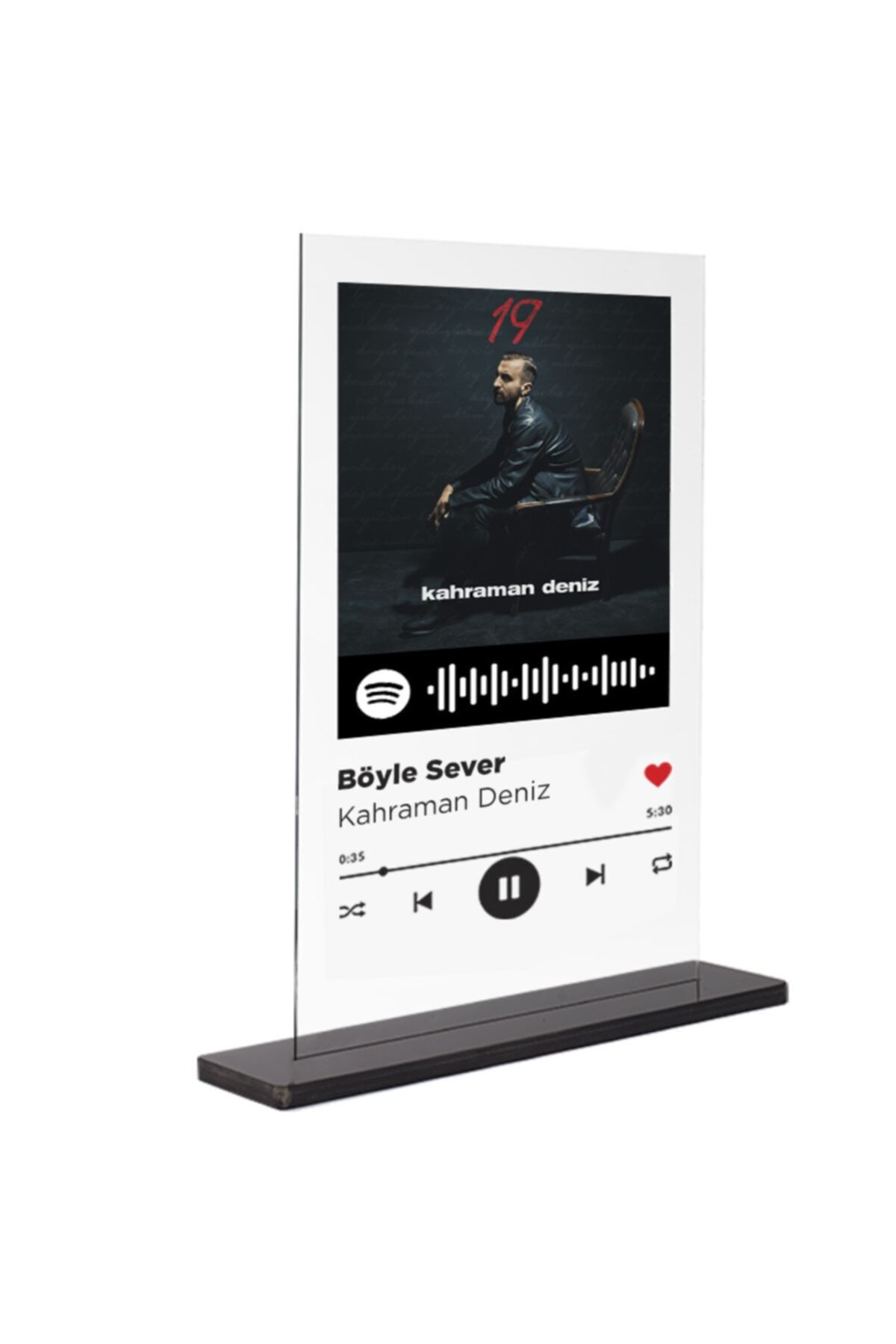 Binbirürün Spotify Plak - Böyle Sever / Kahraman Deniz 15x20cm