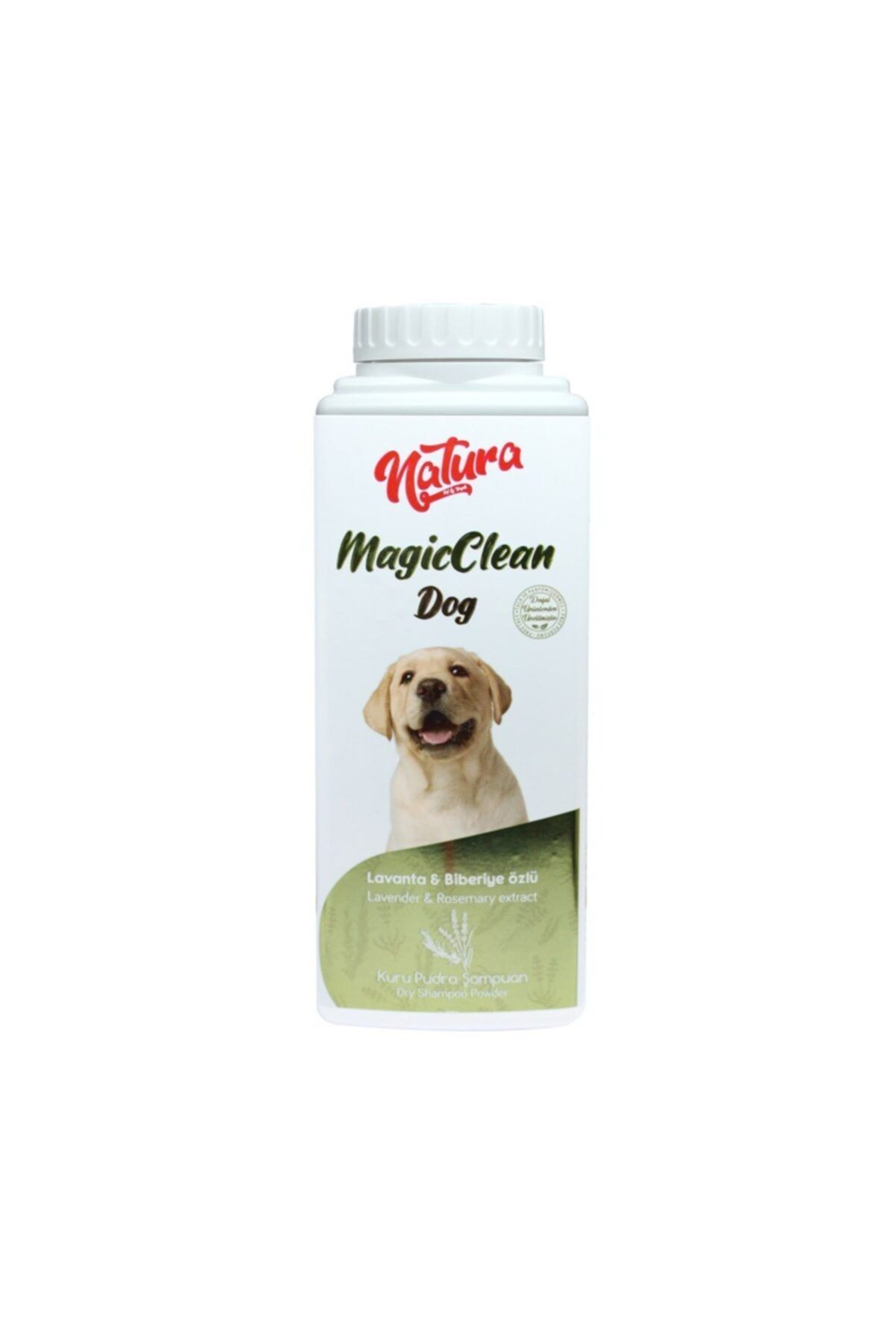 Natura Köpek Kuru Pudra Toz Şampuan 150 Gr Lavanta Biberiye Özlü Magic Clean Dog